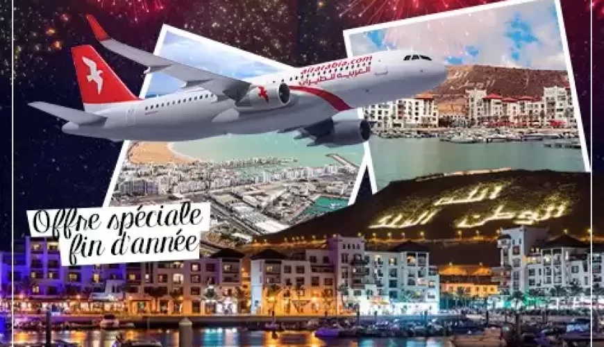 Nouvel An à Agadir en avion depuis Tanger ou Rabat : 3 nuits au soleil