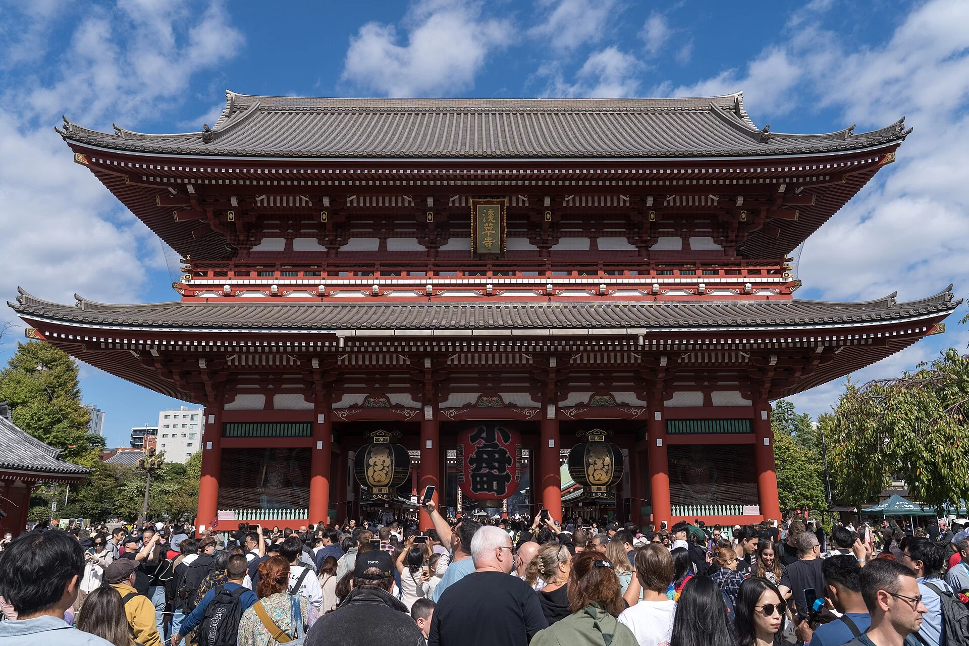La porte Hozomon du temple Senso-ji à Asakusa à Tokyo