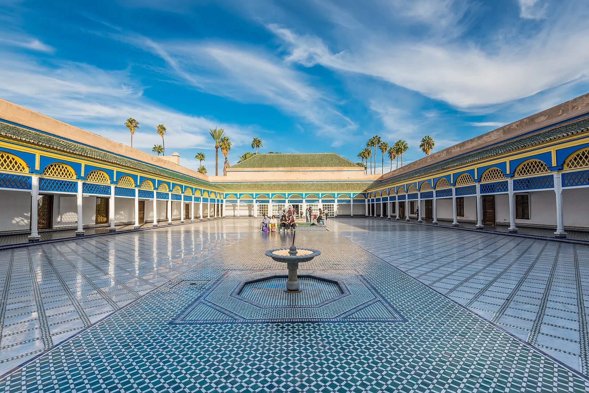 La cour du palais de la Bahia à Marrakech
