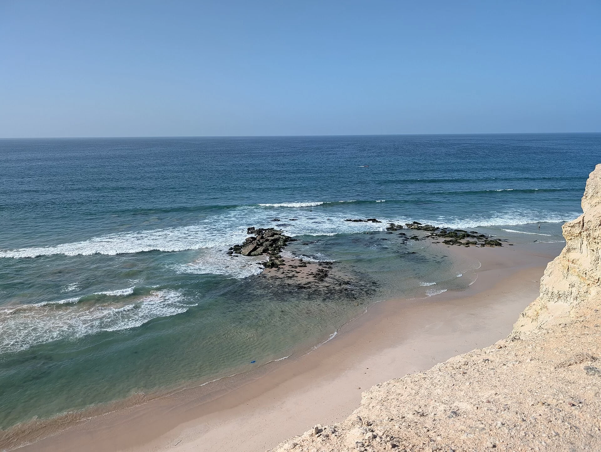 La côte sauvage de l'Atlantique près de Dakhla