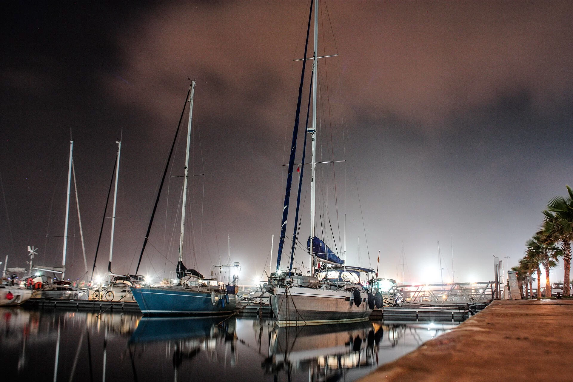 La marina de Saïdia au crépuscule