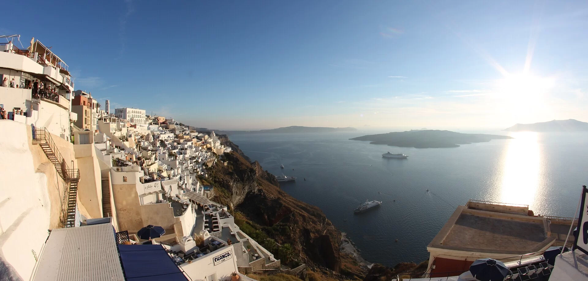 Coucher de soleil sur Santorin
