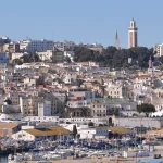 La médina et le port de Tanger vus depuis les hauteurs de la ville