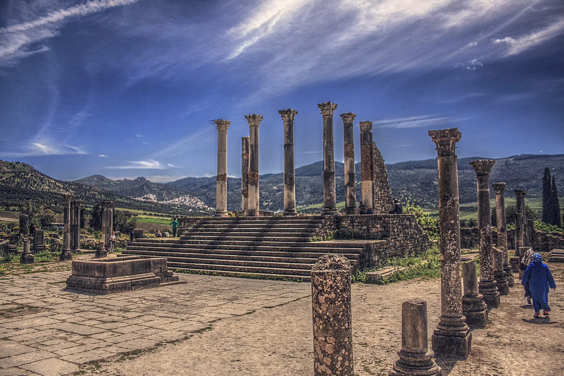 Les colonnes romaines de Volubilis